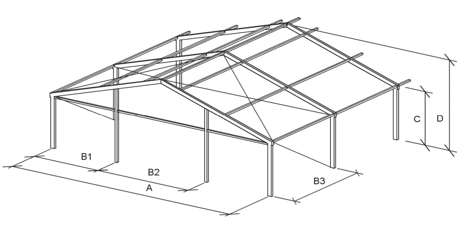 warehouse tent, depo çadırı, endüstriyel çadır