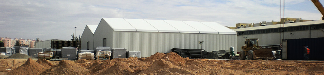 Warehouse tents for Construction Industry