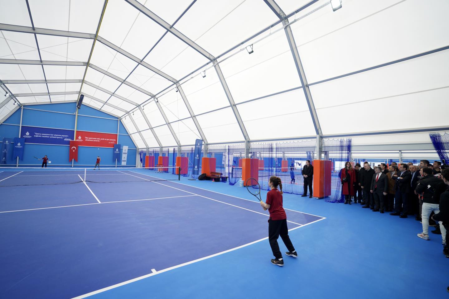 Indoor Tennis Court, Tennis Tent, Polygonal Tennis Hall